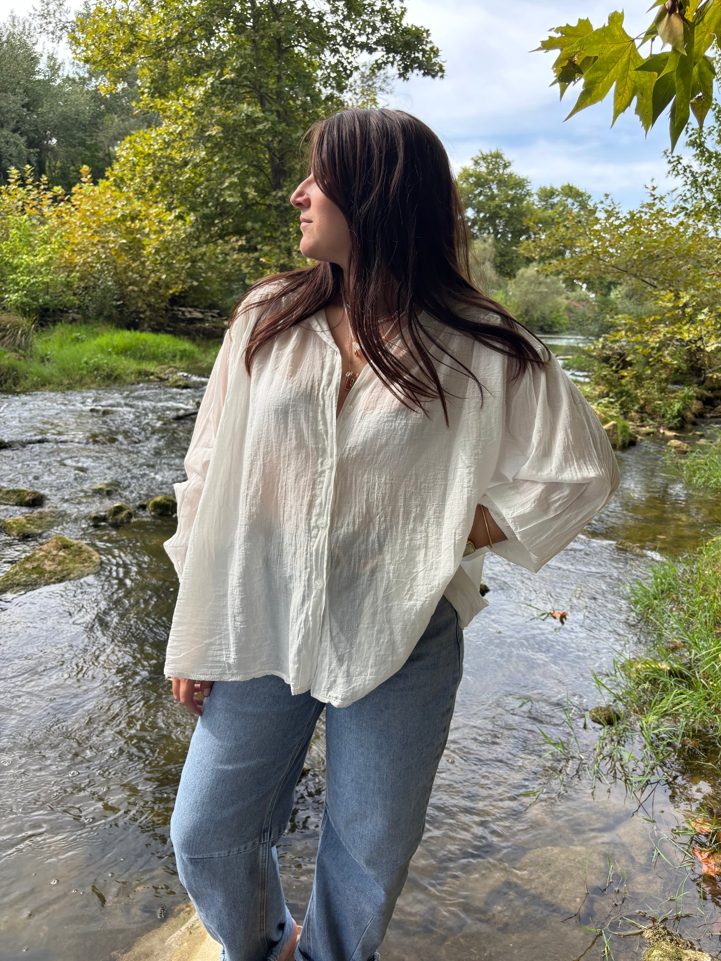 Chemise Papaye blanche
