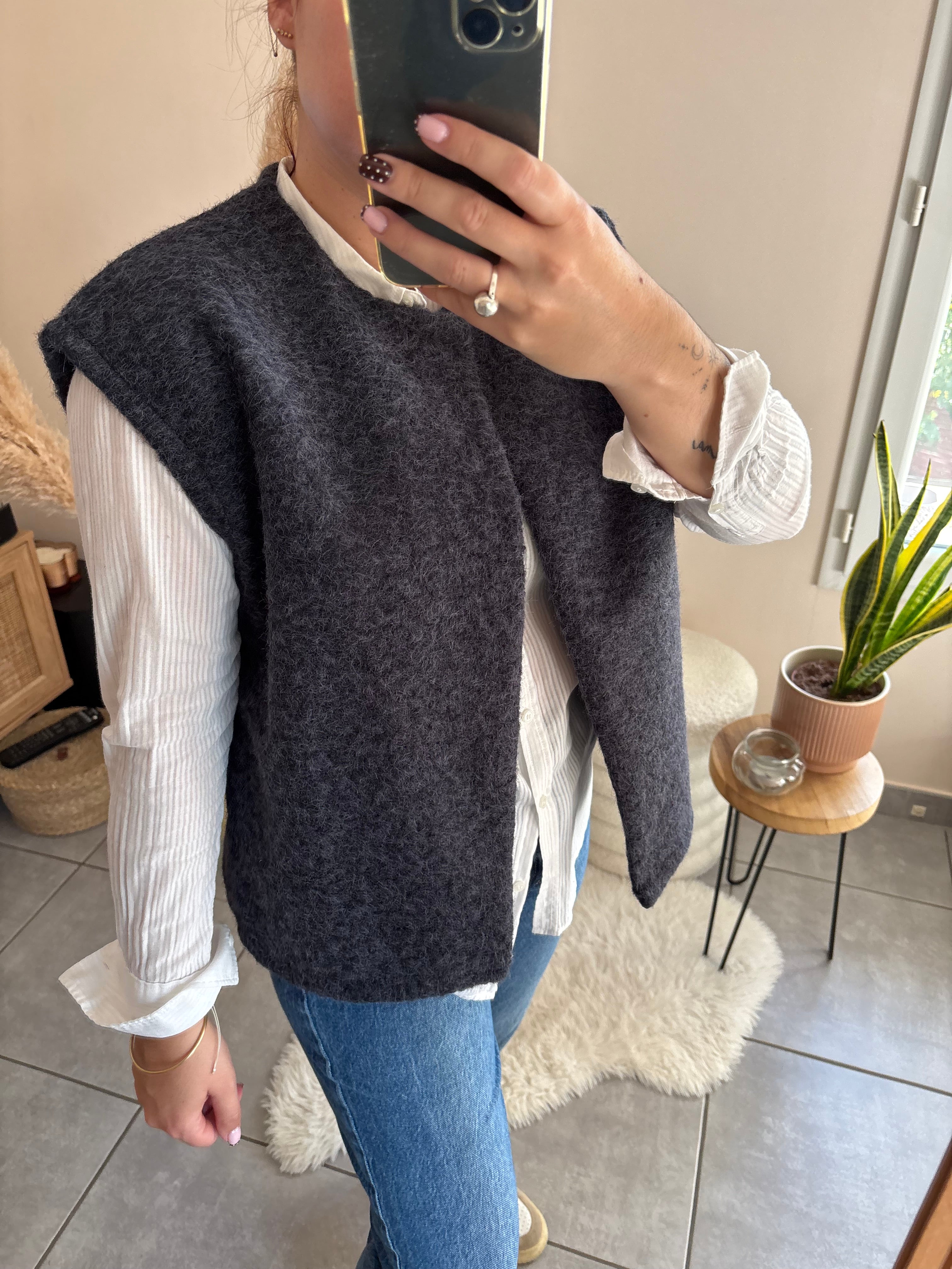 Gilet Sans Manches Amore bleu marine
