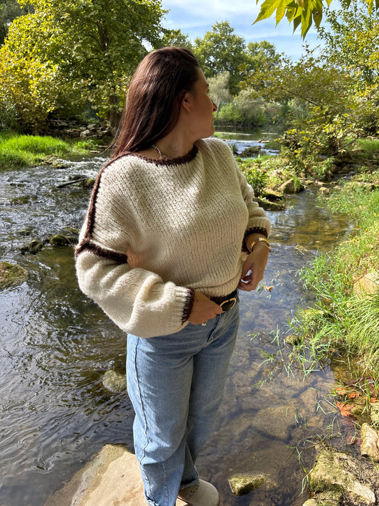 Pull Swan beige