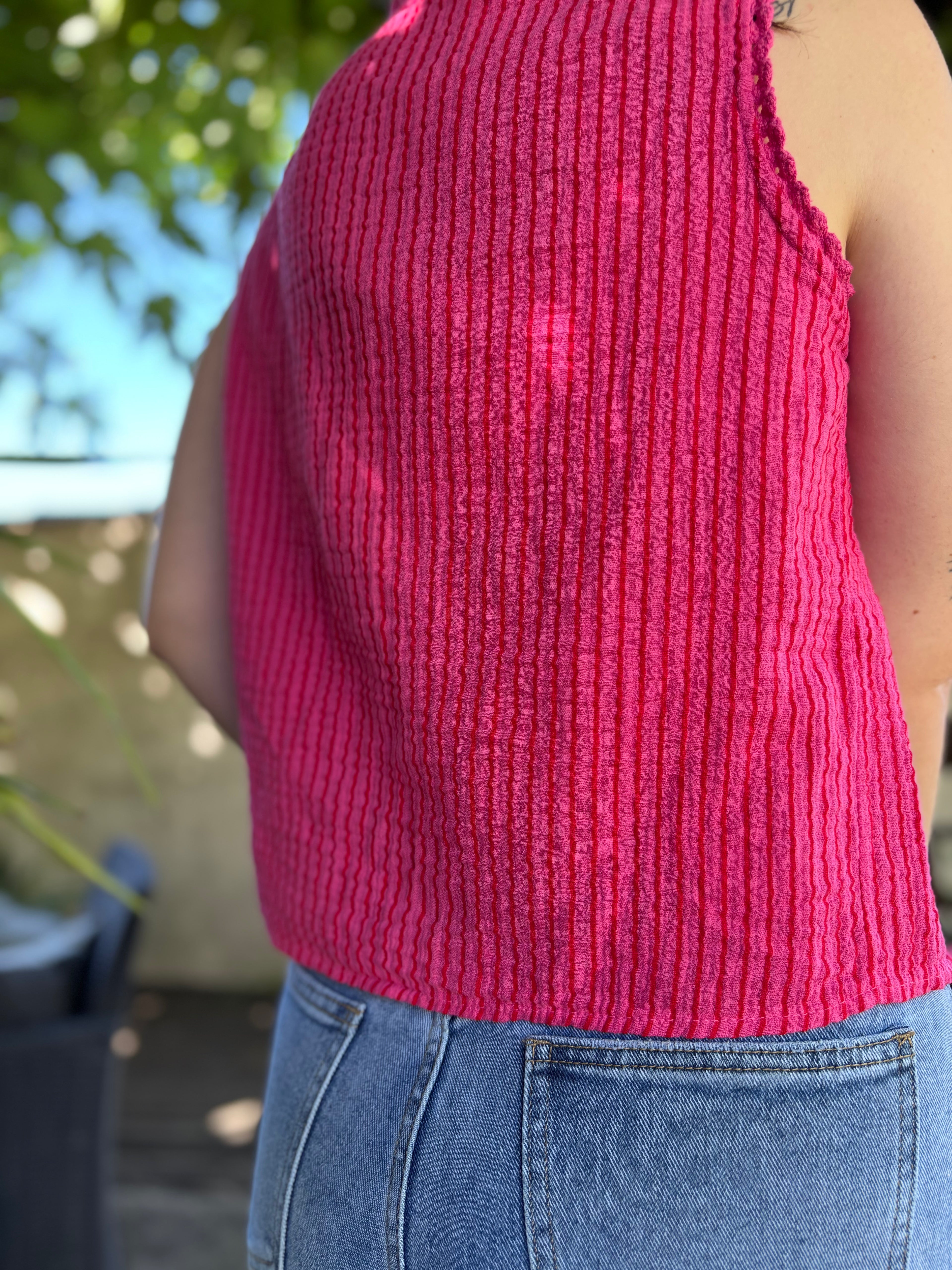 Haut Chloe fushia
