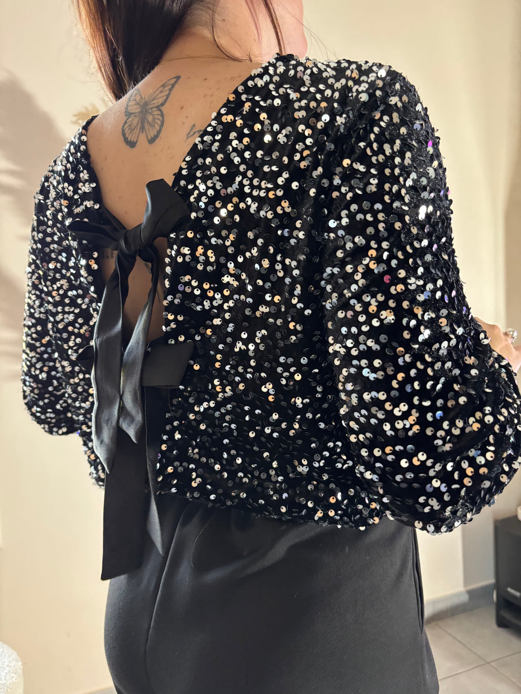 Top Adeline argenté