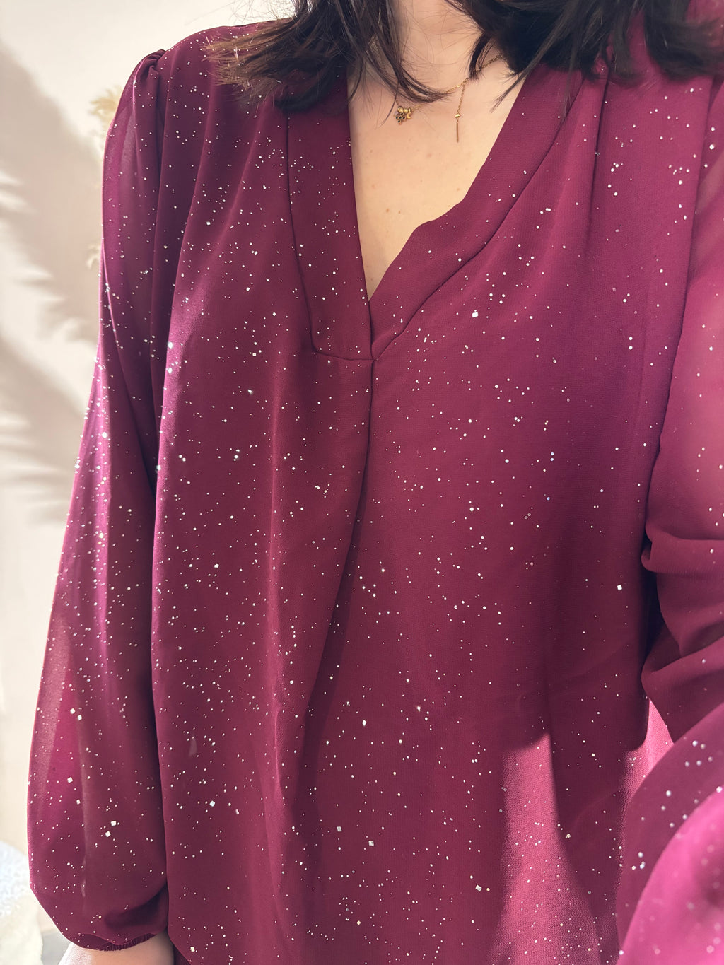 Blouse Anna bordeaux