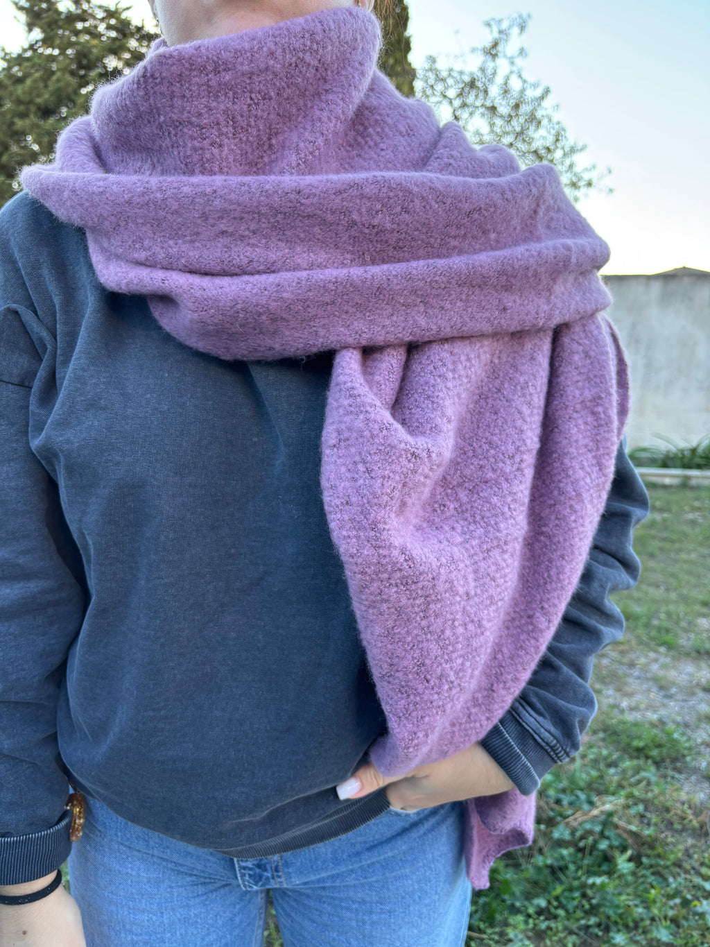 Echarpe Louna mauve