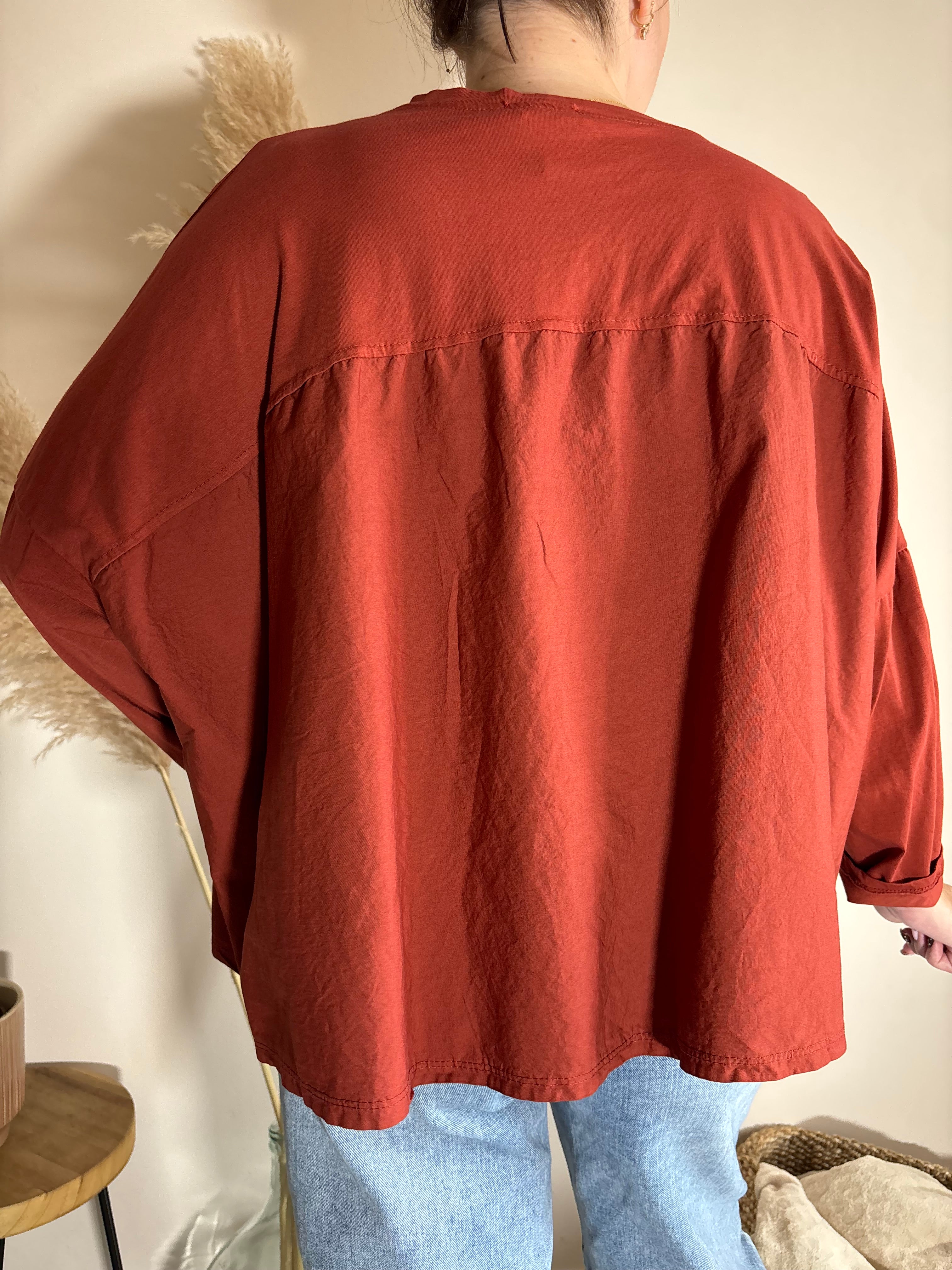 Blouse Lalo terracotta