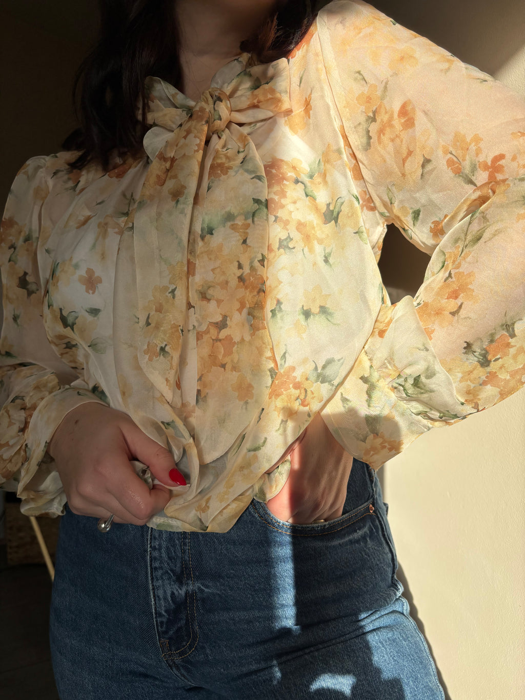 Blouse Adria jaune clair