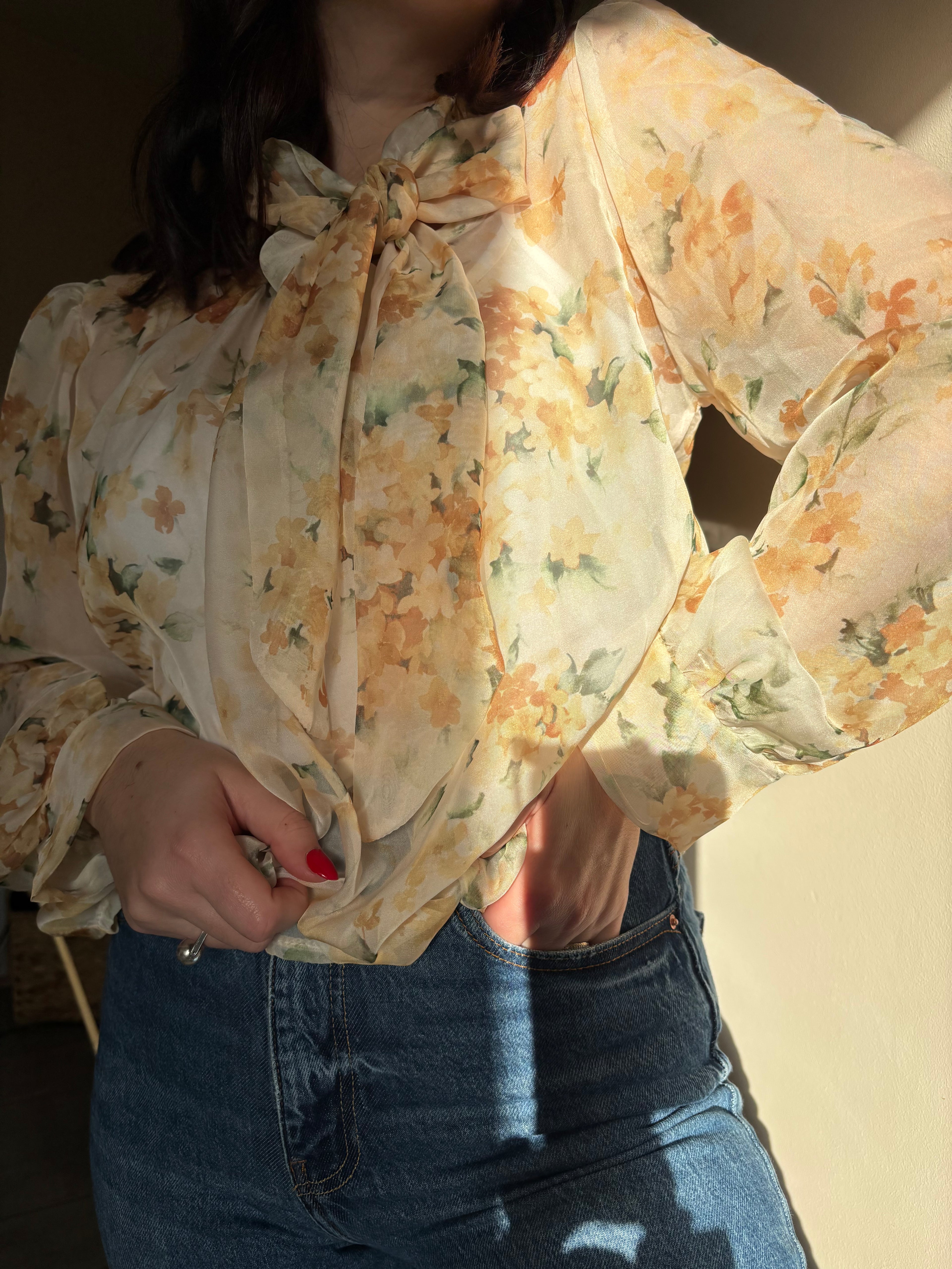 Blouse Adria jaune clair