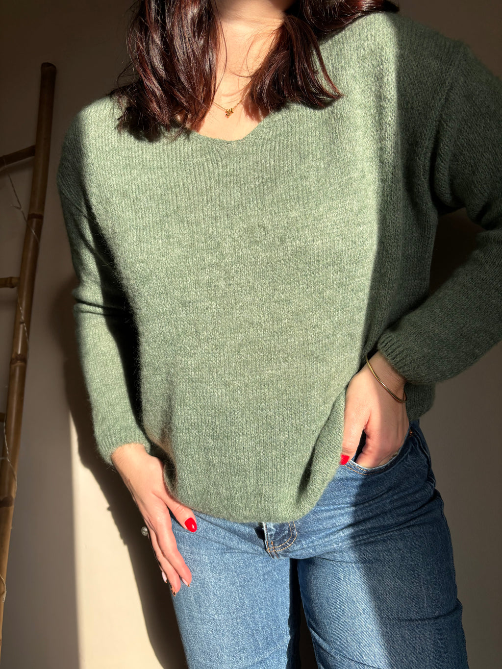 Pull Jessica vert