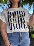 T-shirt Roman blanc