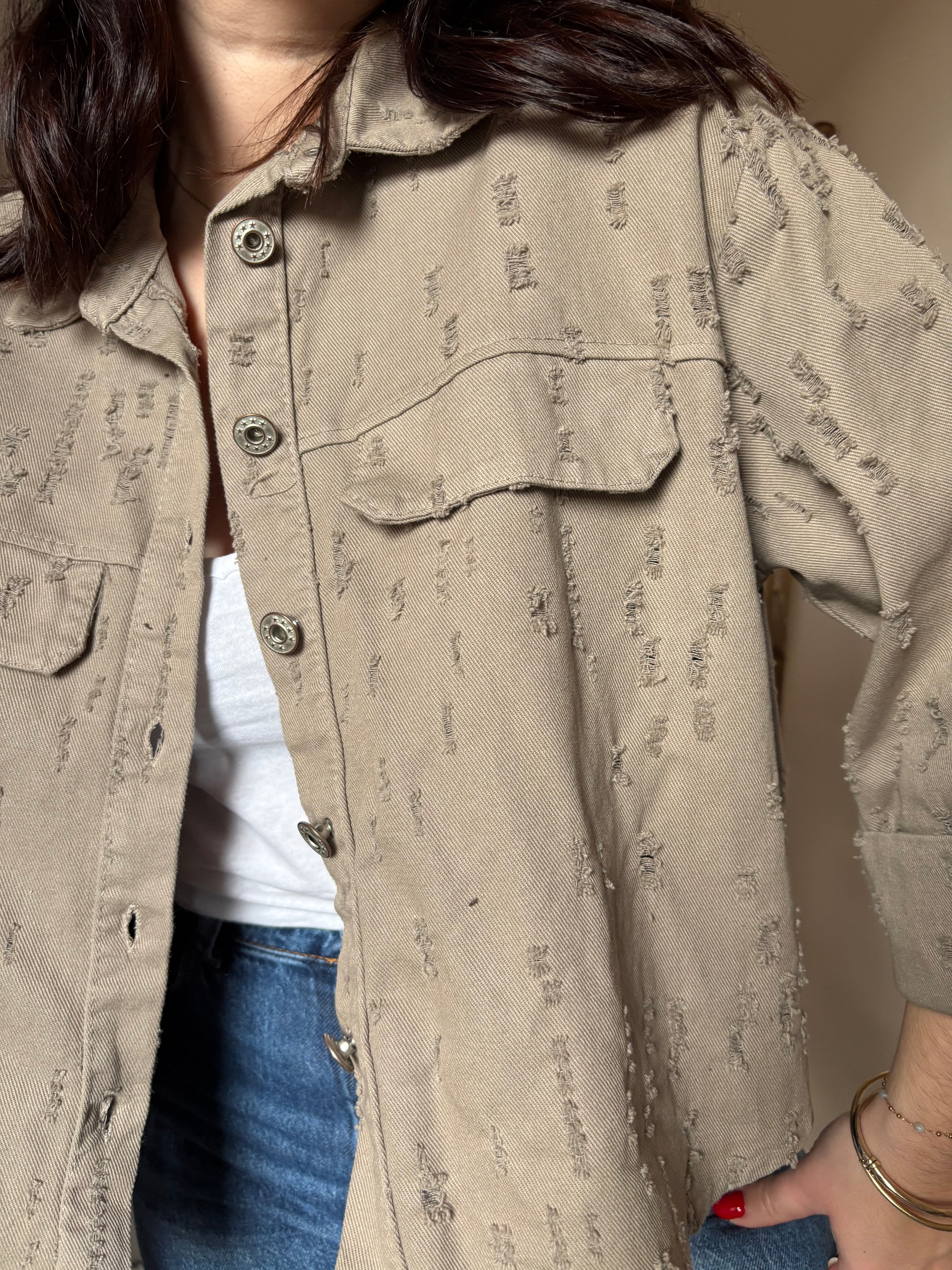 Veste Baptiste taupe