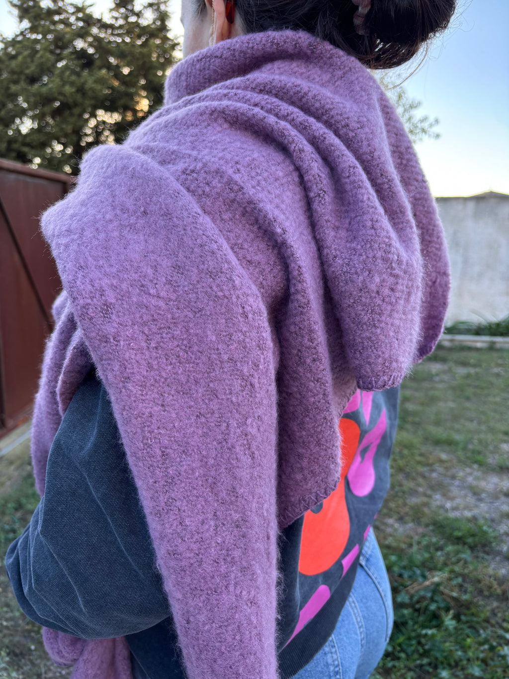 Echarpe Louna mauve