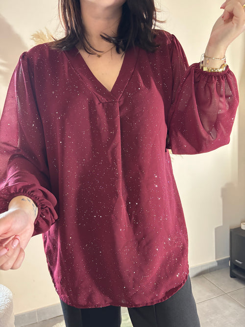 Blouse Anna bordeaux