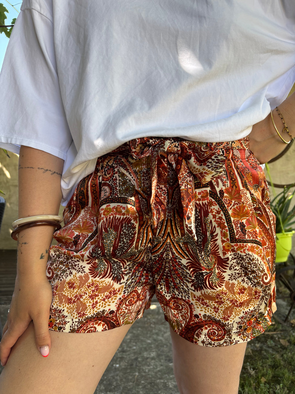 Short Sacha marron