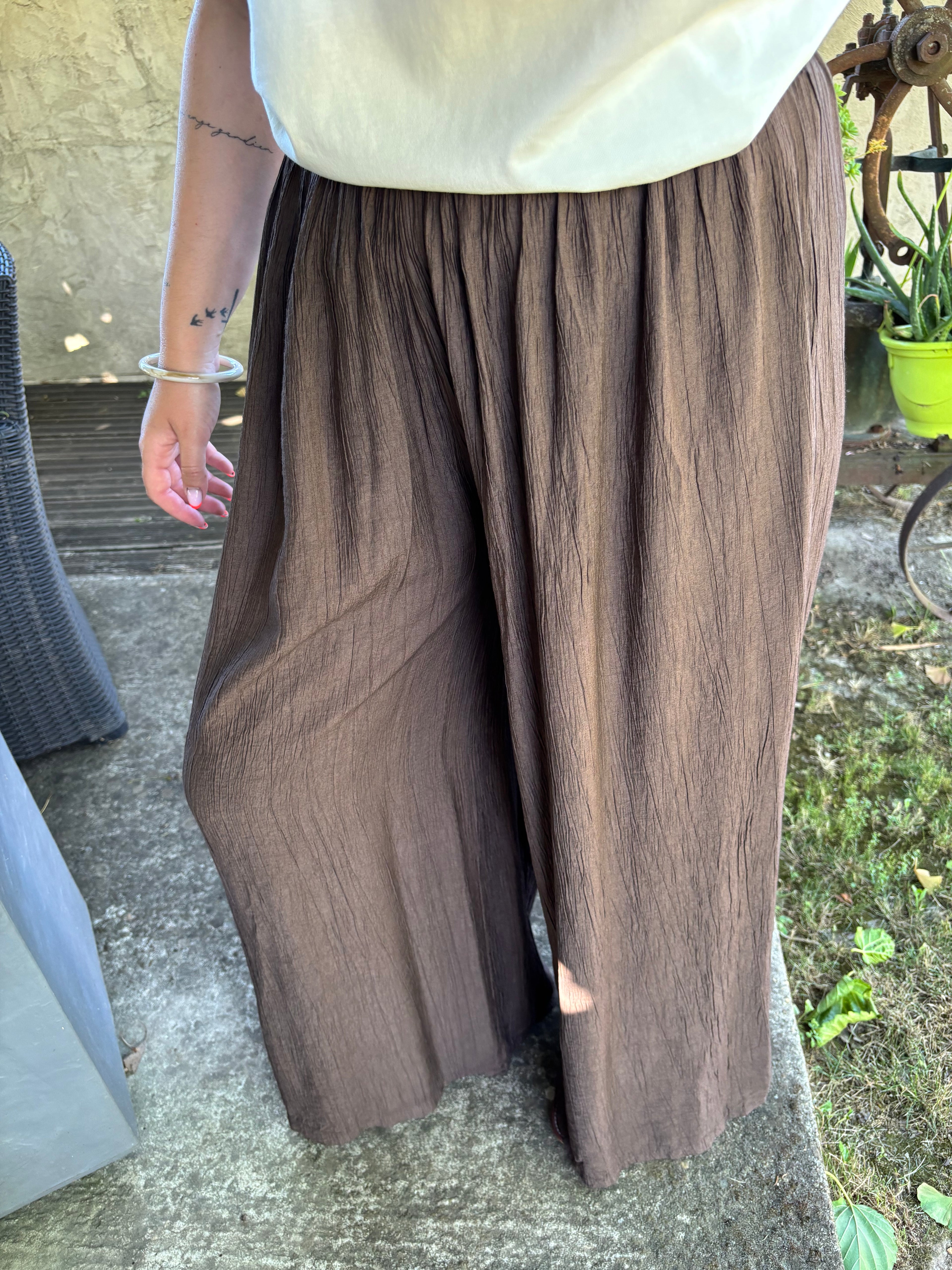 Pantalon Finn marron