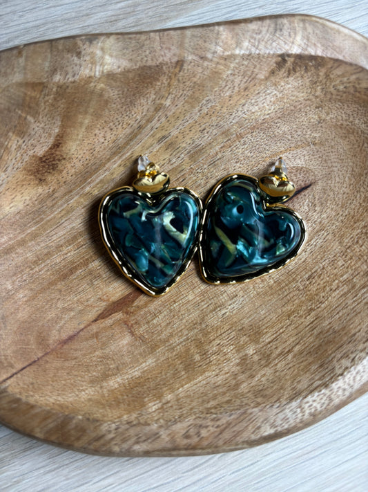 Boucles d'oreilles Diva émeraude