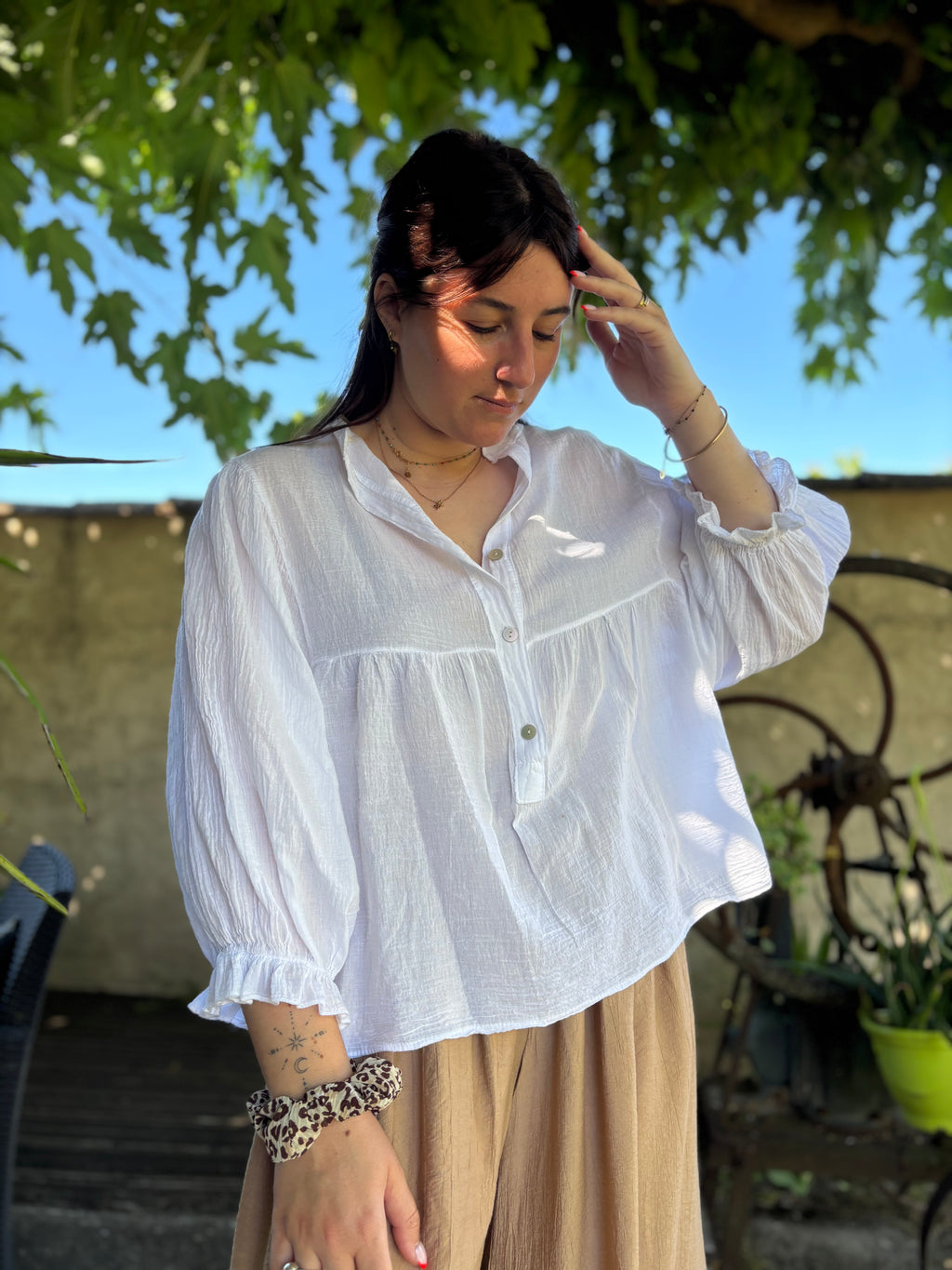Blouse Aria blanche