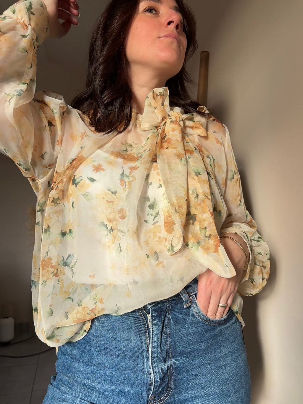 Blouse Adria jaune clair