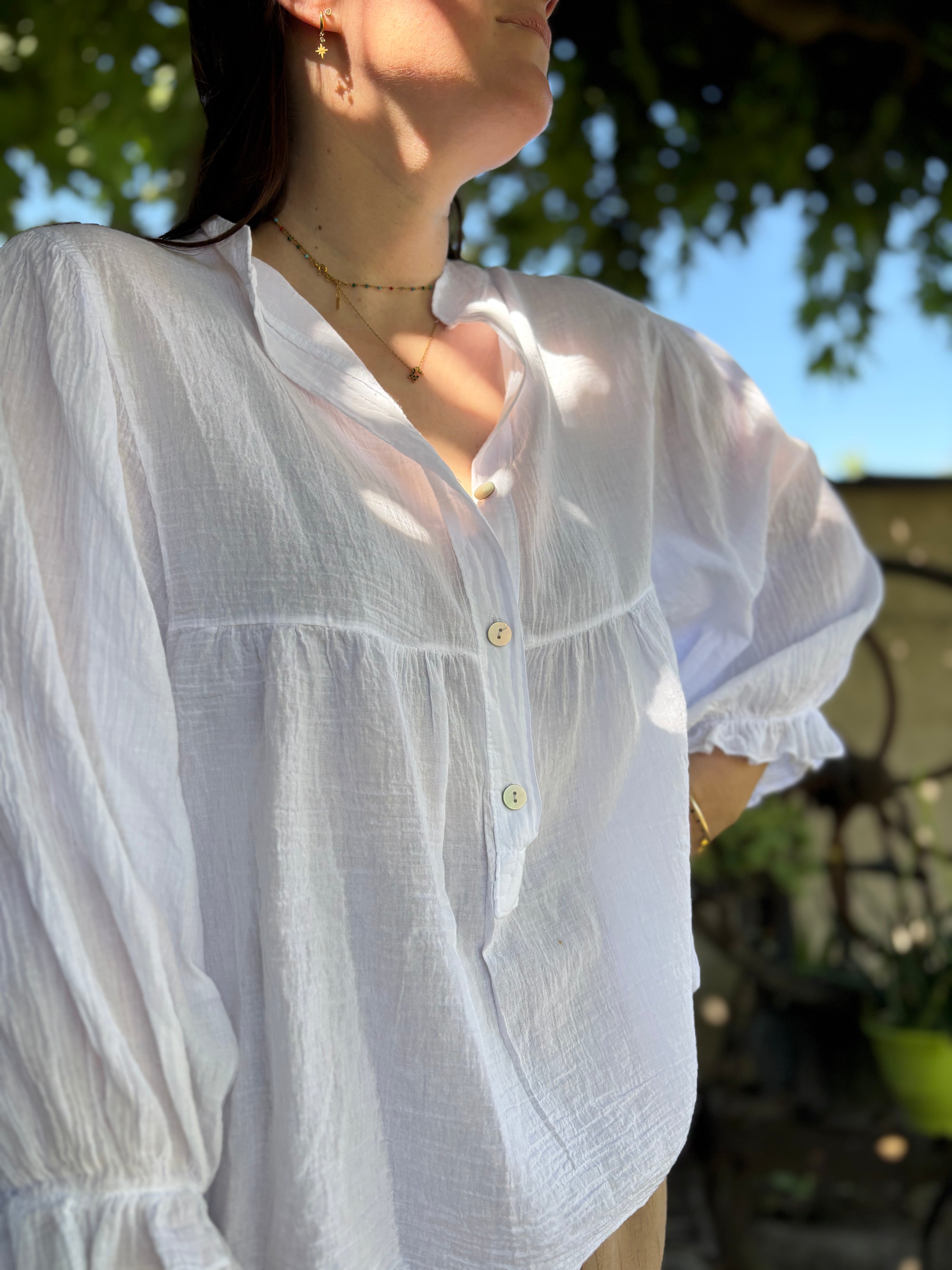 Blouse Aria blanche