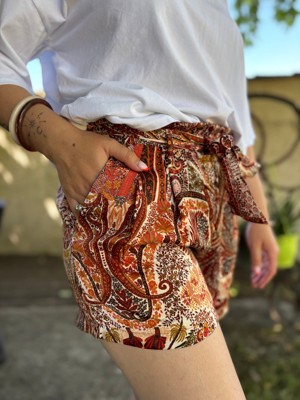 Short Sacha marron