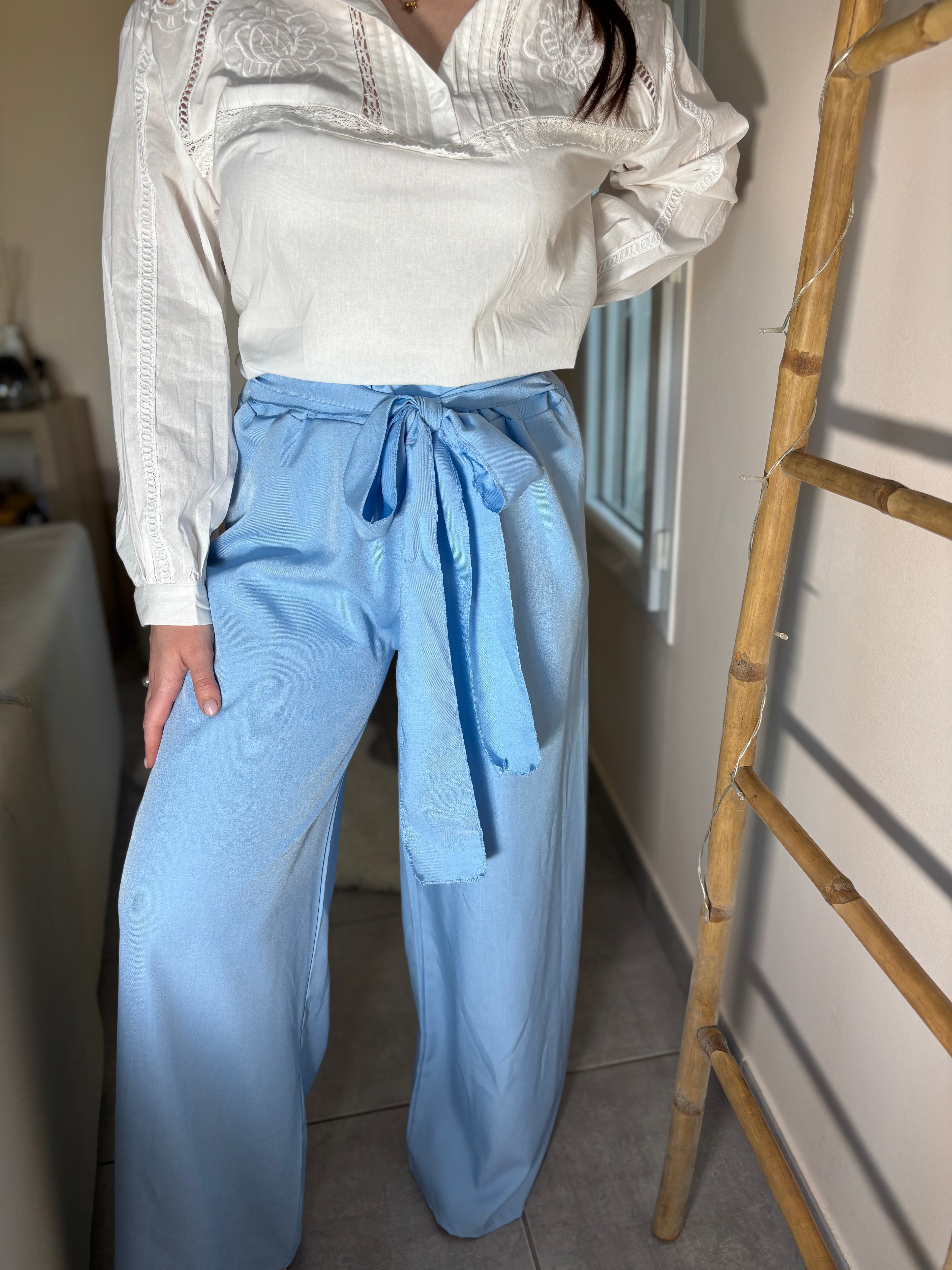 Pantalon Malo bleu clair