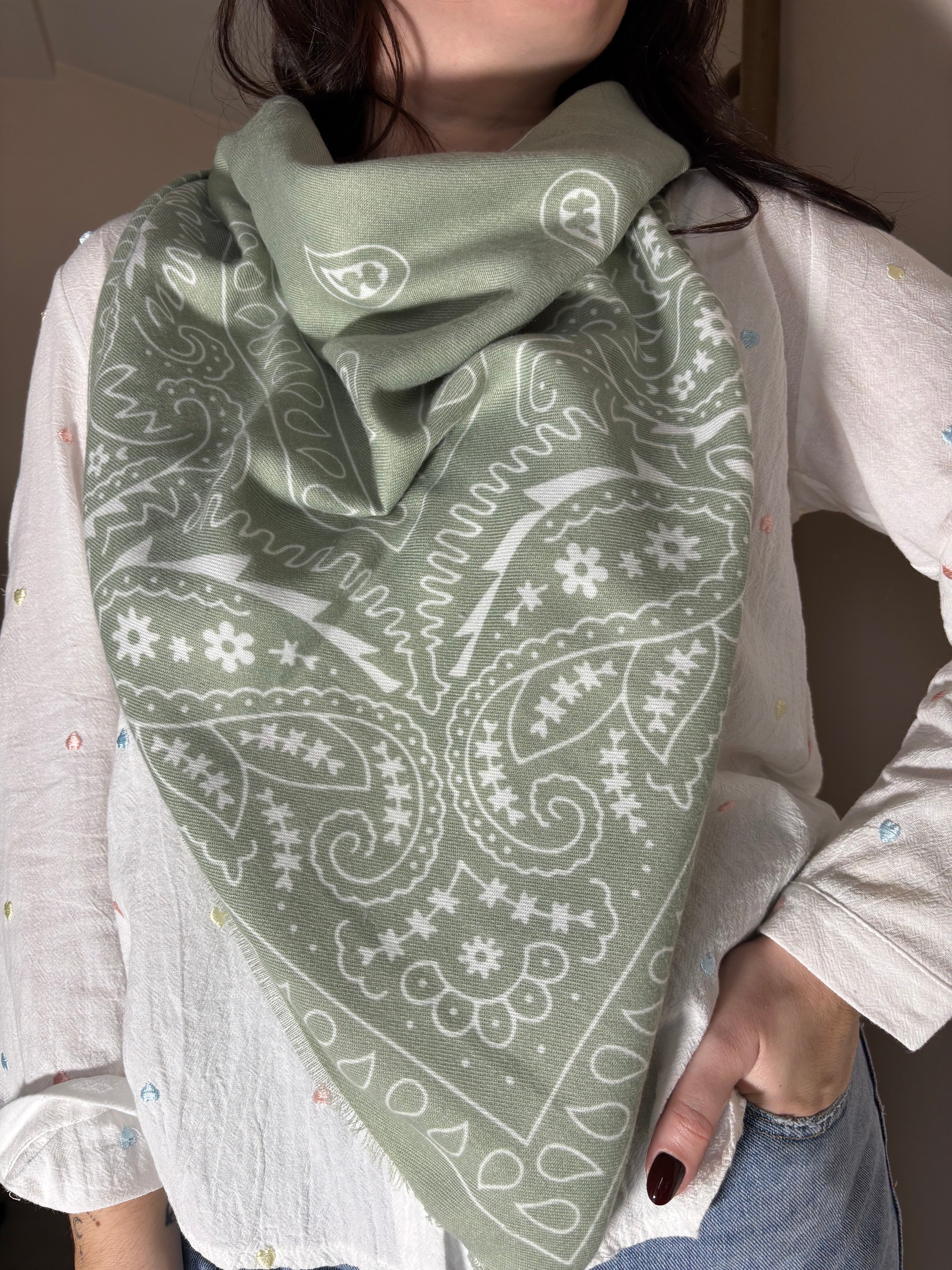 Foulard Gaspard vert