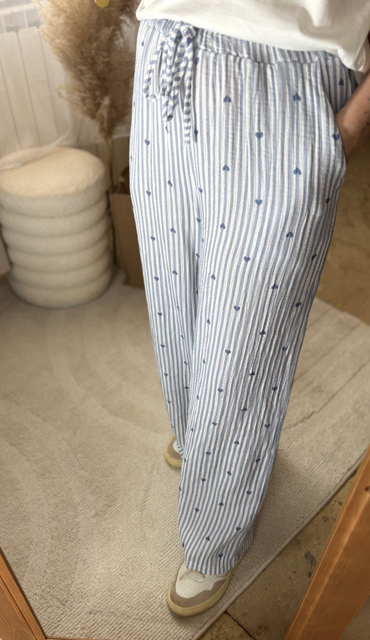 Pantalon Kora Bleu